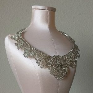 Statement bib necklace